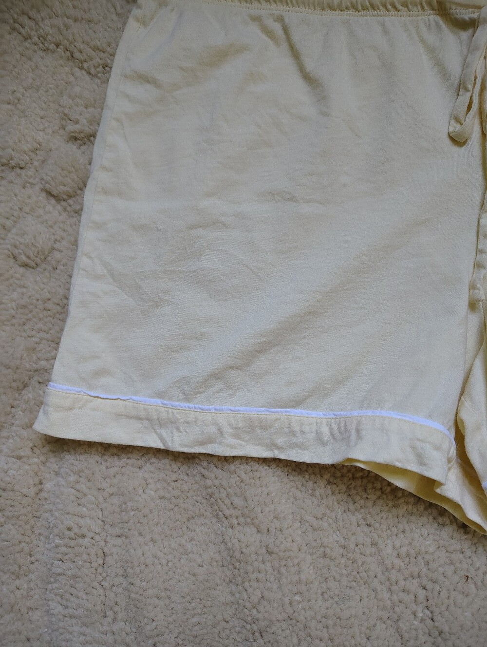 Haven Well Within Women's Large 100% Cotton Yellow Lounge Shorts - Picture 3 of 7